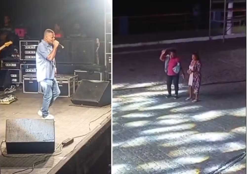 Cantor viraliza após fazer show para apenas duas mulheres no São João