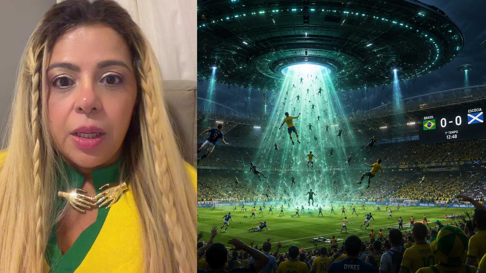 Vidente prevê 'invasão alienígena' em jogo do Brasil hoje na Copa do Mundo